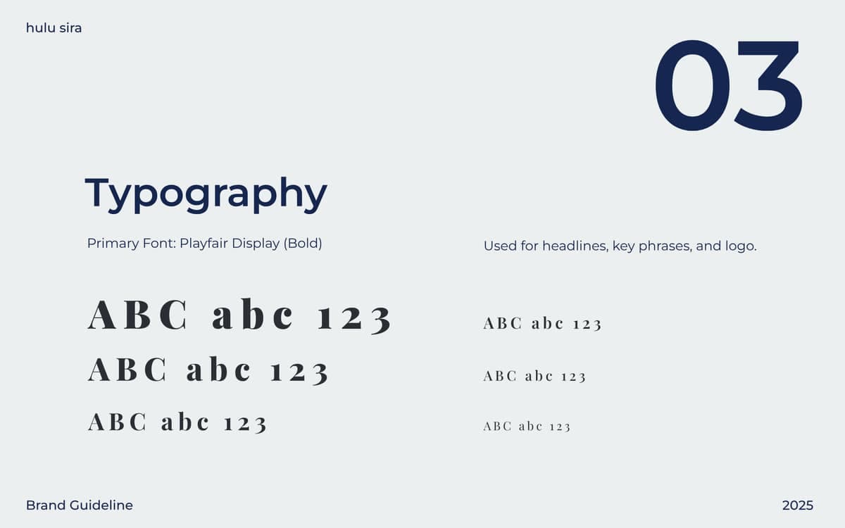 Brand Guideline Library — Hulu Sira