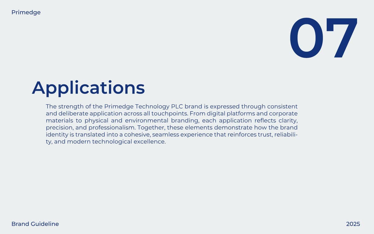 Brand Guideline Library — Primedge