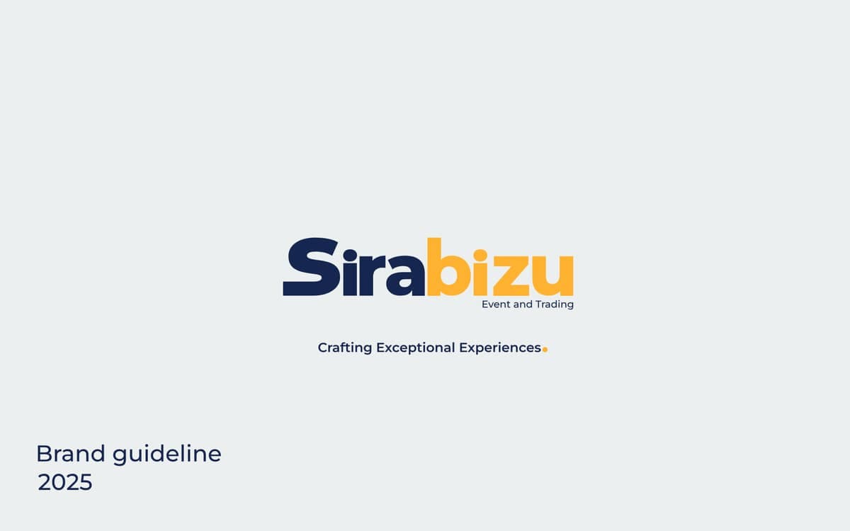 Brand Guideline Library — Sira Bizu
