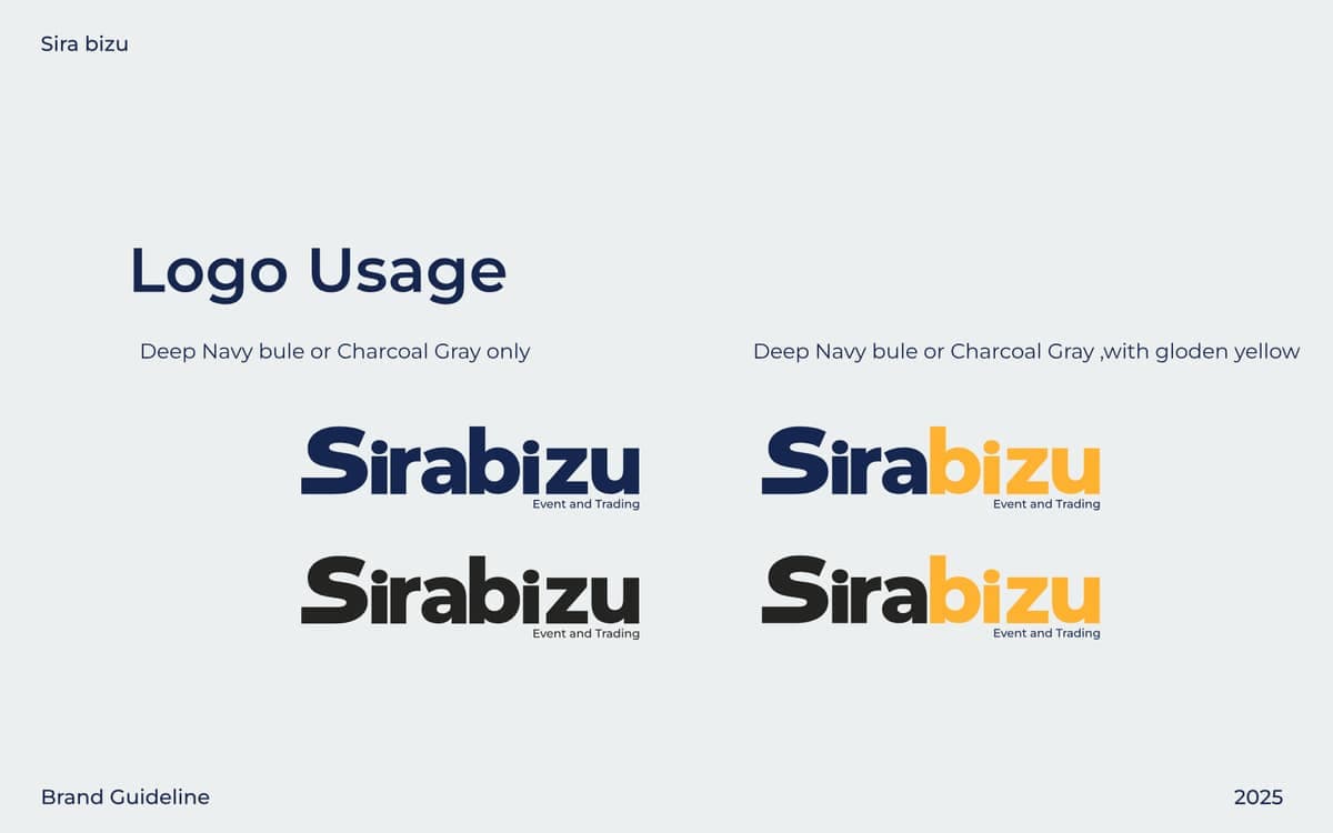 Brand Guideline Library — Sira Bizu