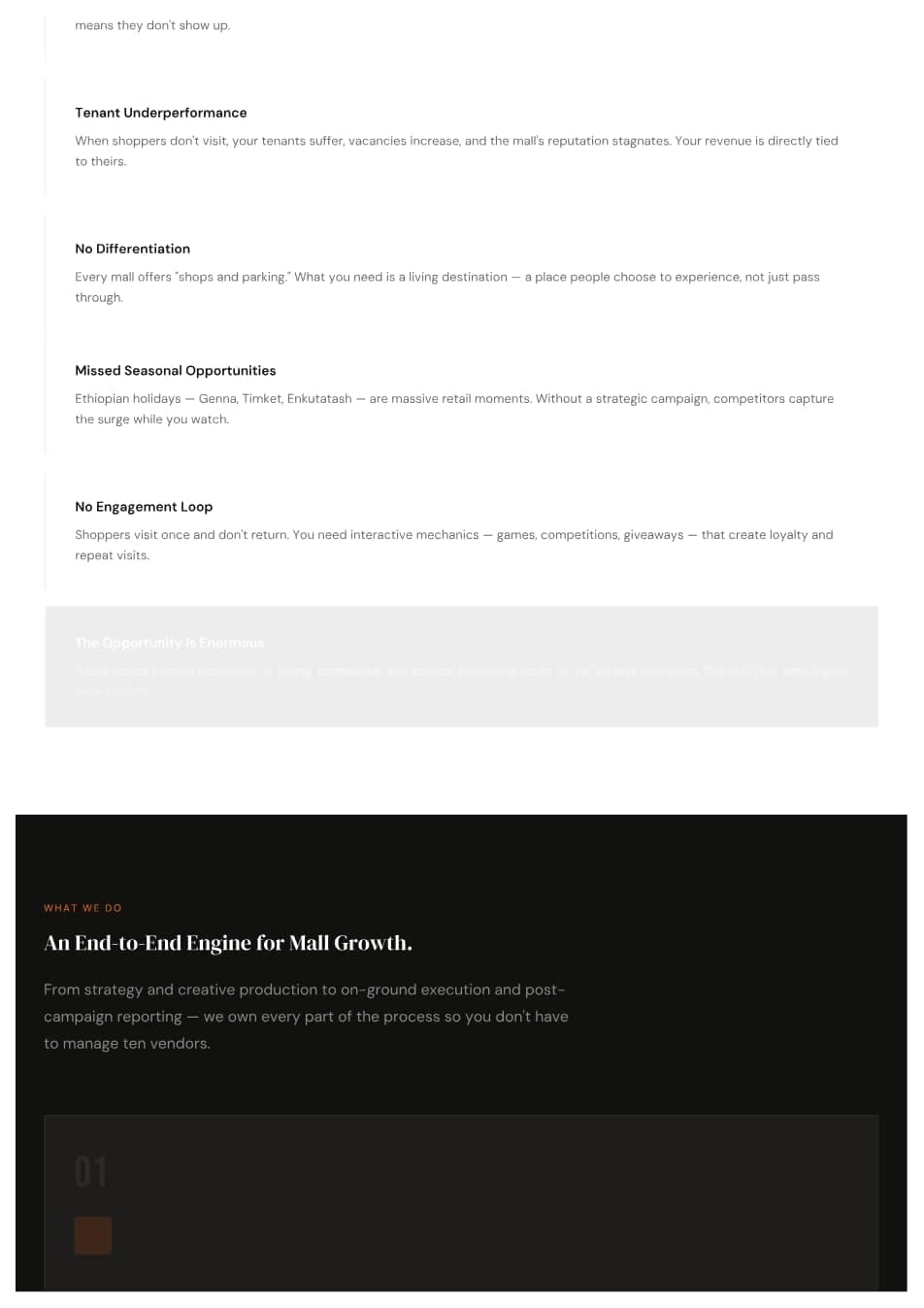 Mall Activation — Mall activation proposal