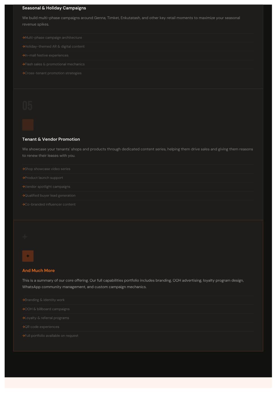 Mall Activation — Mall activation proposal