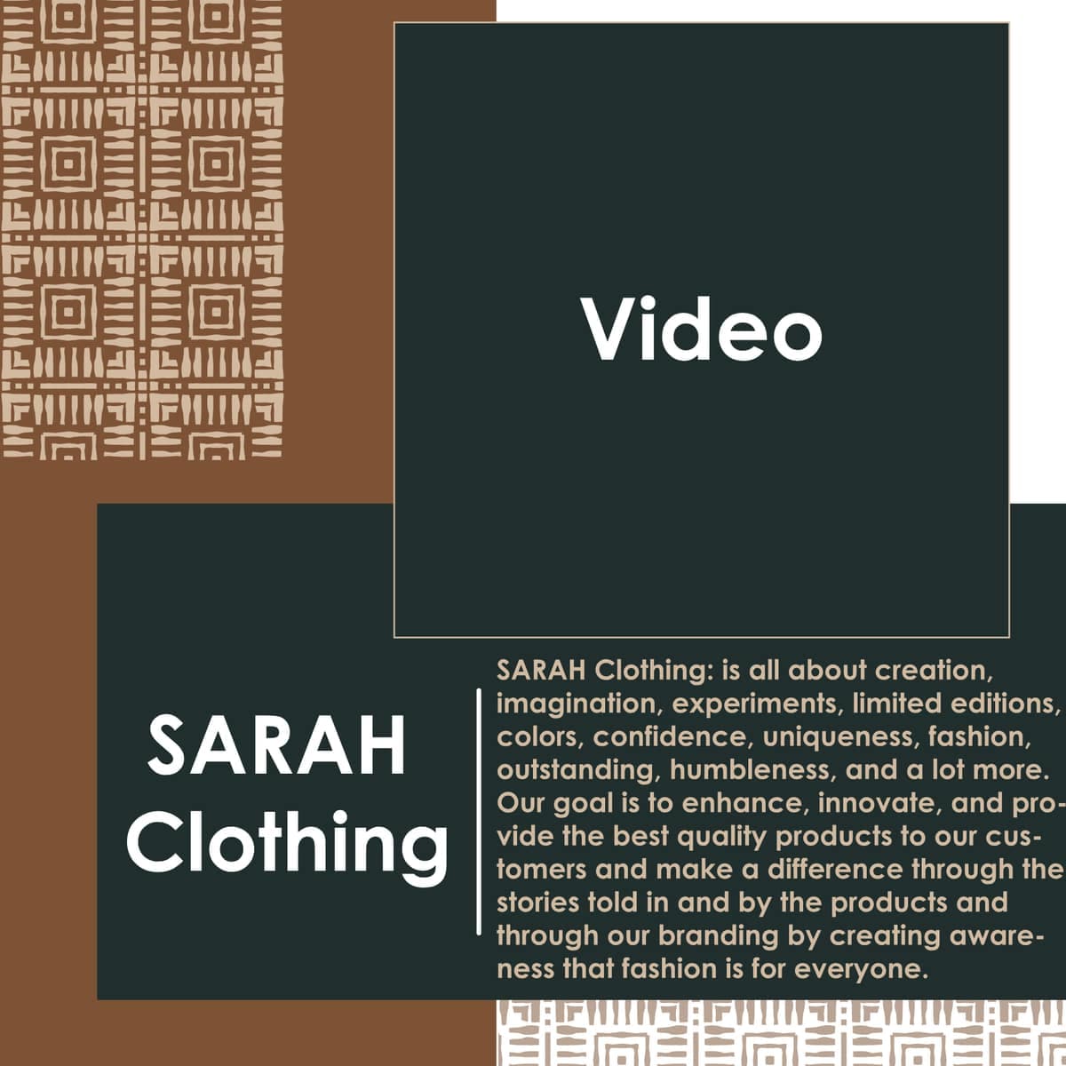 Creative DNA Post System — Sarah Clothing